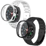 قیمت و خرید بند استیل ضد زنگ مدل 3Bead GRDH مناسب برای ساعت هوشمند سامسونگ Galaxy Watch 8 40mm به همراه کاور در دورنگ مشکی و نقره ای از دیجی اکسس