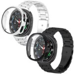 قیمت و خرید بند استیل ضد زنگ مدل 3Bead GRDH مناسب برای ساعت هوشمند سامسونگ Galaxy Watch 8 40mm به همراه کاور در دورنگ مشکی و نقره ای از دیجی اکسس