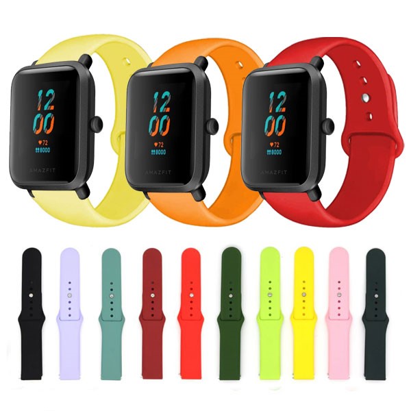 خرید بند سیلیکونی پاک کنی ساعت آمازفیت Amazfit pop 3 sمدل دکمهای از دیجی اکسس