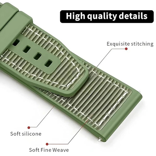 قیمت و خرید بند سیلیکونی کتان loop مناسب برای ساعت هوشمند آی می لب Imilab W02/W01/W11/W12 از دیجی اکسس