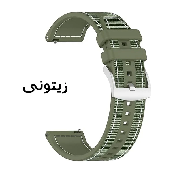 قیمت و خرید بند کتان سیلیکونی مدلloop مناسب برای ساعت هوشمند میبرو Mibro X1 / C3 / C4 22mm باقفل سگکی از دیجی اکسس