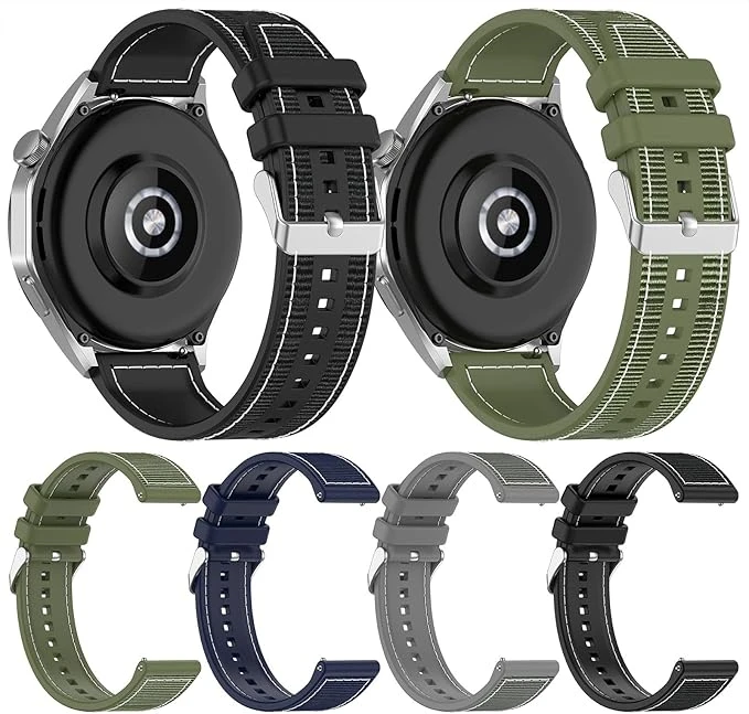 قیمت و خرید بند کتان سیلیکونی مدلloop مناسب برای ساعت هوشمند میبرو Mibro X1 / C3 / C4 22mm باقفل سگکی از دیجی اکسس