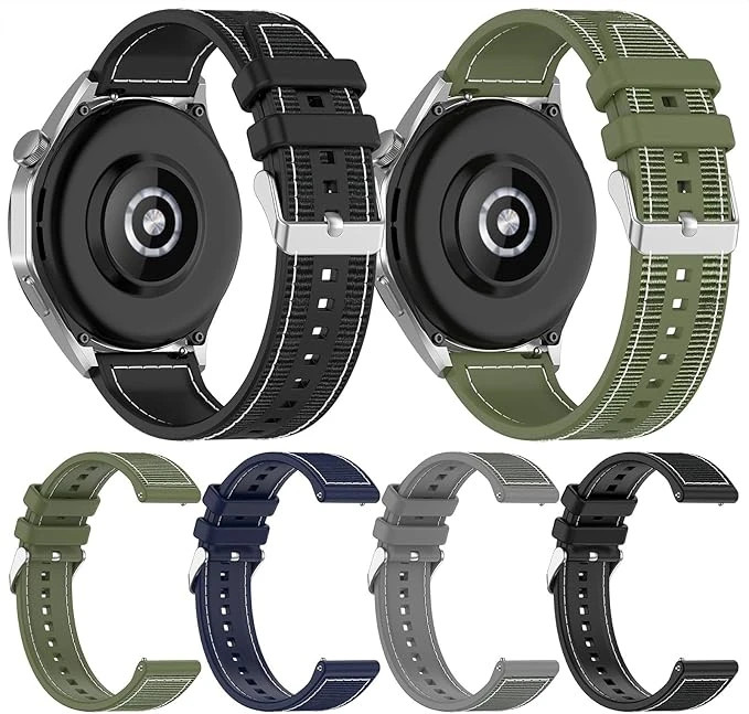 قیمت و خرید بند کتان سیلیکونی مدلloop مناسب برای ساعت هوشمند میبرو Mibro X1 / C3 / C4 22mm باقفل سگکی از دیجی اکسس