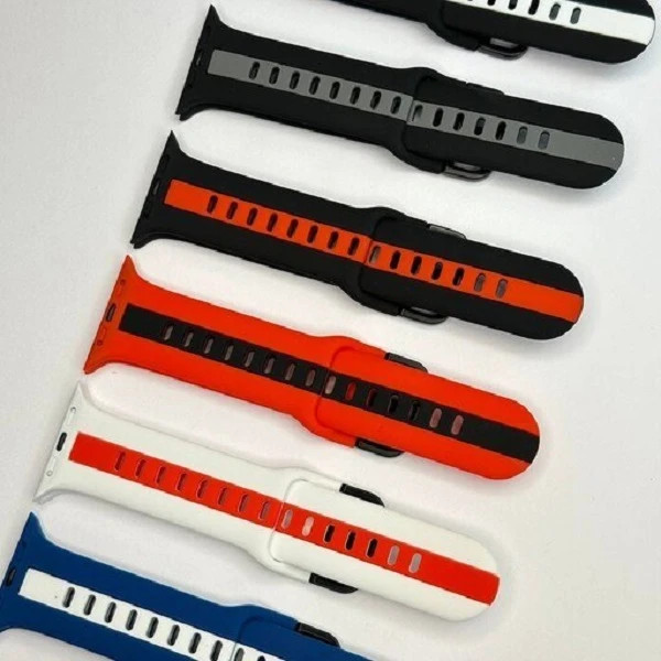 قیمت و خرید بند سیلیکون پاک کنی خط دار اصل مدل Sic مناسب برای اپل واچ apphe wache سایزبندی و رنگ بندی کامل از دیجی اکسس