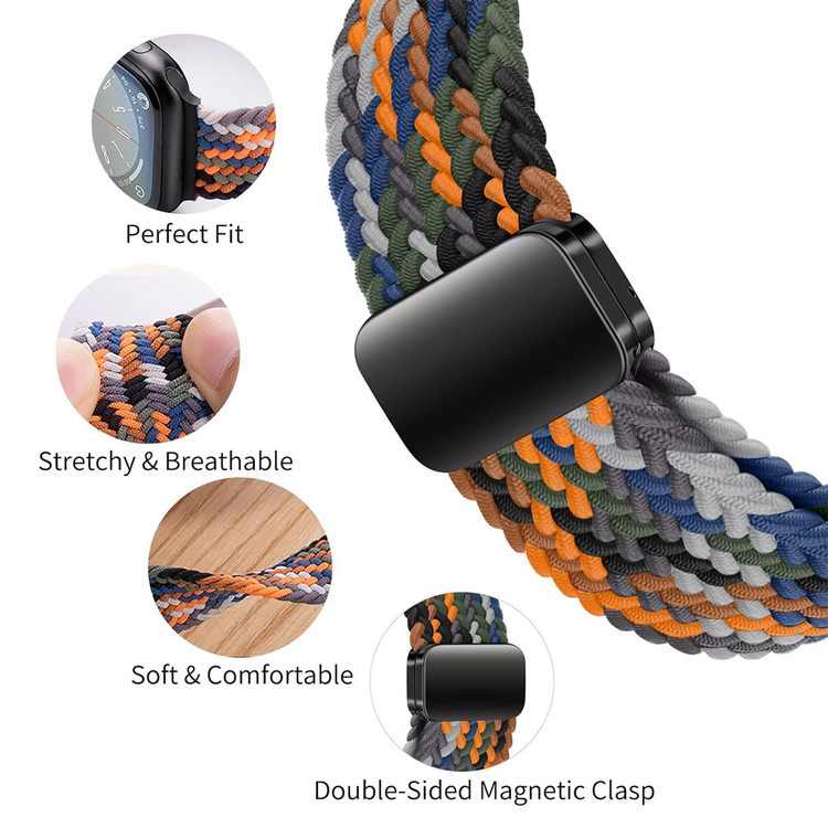 قیمت و خرید بند بافت کتان اپل واچ مدل solo در 50 رنگ سایز بندی کامل Apple Watch Braided Strap از دیجی اکسس