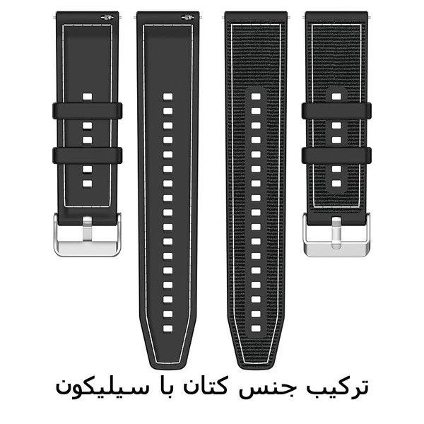 خرید بند Katan‑Loop مناسب میبرو لایت / لایت 2 / لایت 3 / لایت 3 پرو | بند ترکیبی کتان و سیلیکون با قفل سگکی از دیجی اکسس
