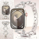 بند استیل نگین دار Apple Watch زنانه لوکس