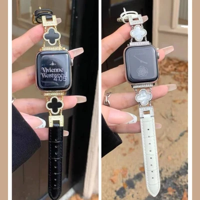خرید بند استیل و چرم ونکلیف اپل واچ مناسب تمامی سایزها | بند دستبندی لوکس Apple Watch