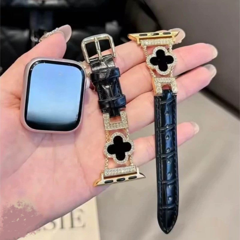 خرید بند استیل و چرم ونکلیف اپل واچ مناسب تمامی سایزها | بند دستبندی لوکس Apple Watch