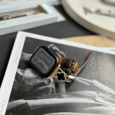 بند استیل ضد زنگ Apple Watch با چرم ونکلیف