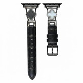 بند ونکلیف نقره ای + صورتی بند لوکس Apple Watch طرح ونکلیف برای زنان