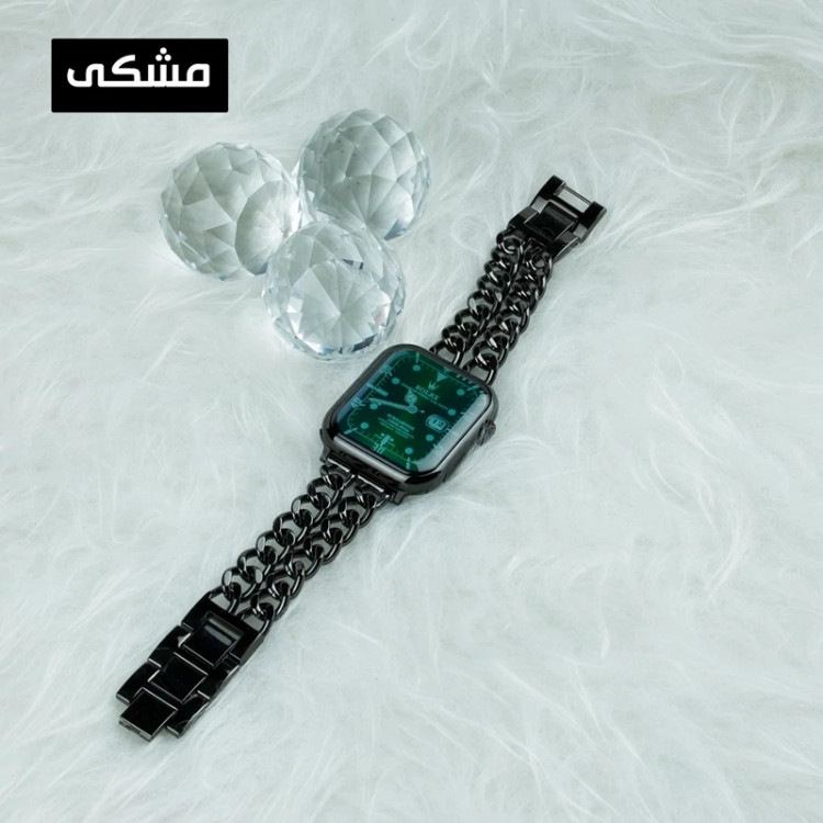 بند استیل نقرهای مناسب Apple Watch