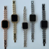 خرید بند استیل دریم نگینی باکیفیت اپل واچ سایز 41/38 /40|Apple Watch در رنگبندی جذاب