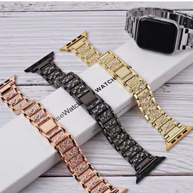 خرید بند لوکس اپل واچ با نگینهای ظریف