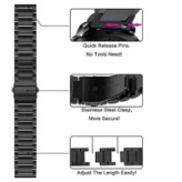 بند مشکی استیل Xiaomi Smart Band 5 Lite