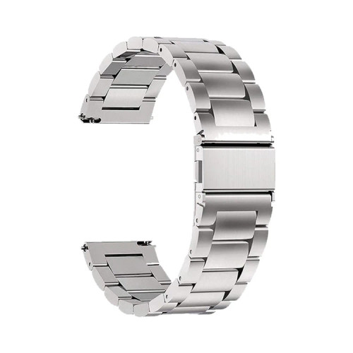 خرید بند سه مهره رولکسی بند سه مهره رولکسی ساعت هوشمند شیائومیMi Watch Color 22mm با کیفیت بالا استیل نقرهای
