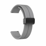 بند سیلیکونی ضد تعریق خرید بند سلیکون مگنتی طوسیXiaomi Watch S3 22mm
