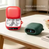 کاور سیلیکونی محافظ کیس هدفون انکر Soundcore Liberty 5 proهمراه با قلاب کارابین