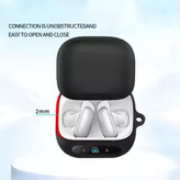 کاور سیلیکونی محافظ کیس هدفون انکر Soundcore Liberty 5 proهمراه با قلاب کارابین