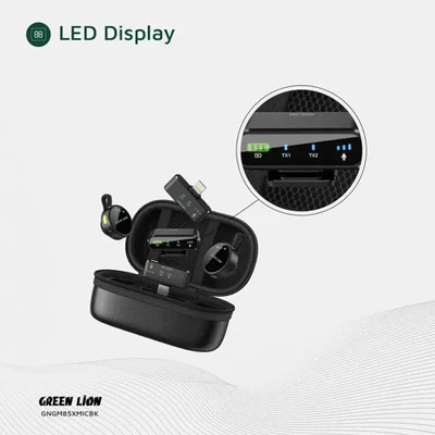 ست میکروفن بی سیم گرین لاین مدل GM-85X با درگاههای اتصال USB C
