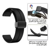 بند سیلیکونی با قفل مگنتی مناسب ساعت هواویWatch GT2 pro