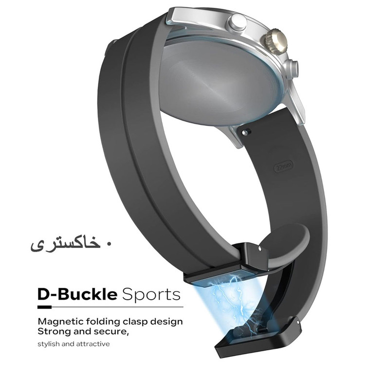 بند سیلیکونی با قفل مگنتی مناسب ساعت کیسلکتKieslect K11 PRO