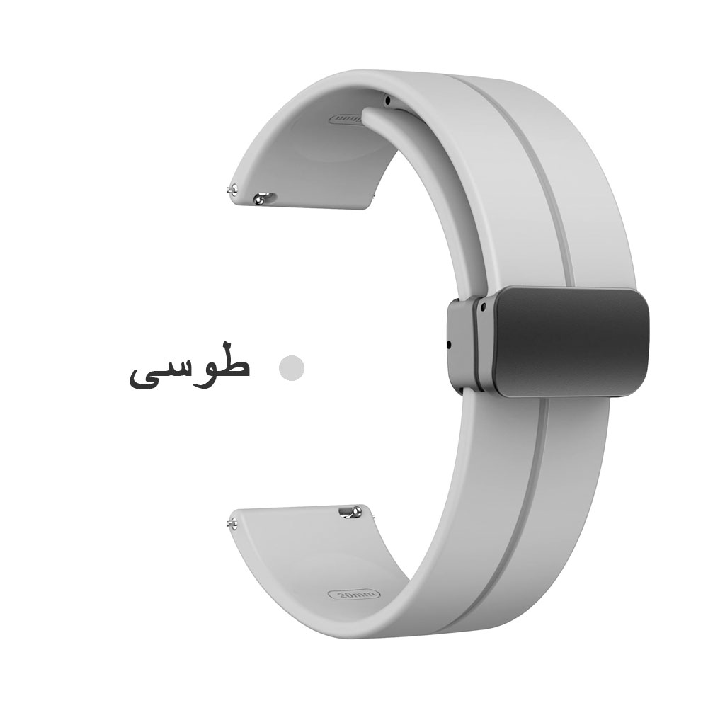 بند سیلیکونی با قفل مگنتی مناسب ساعت کیسلکت Kieslect KS3 / KS3 PRO