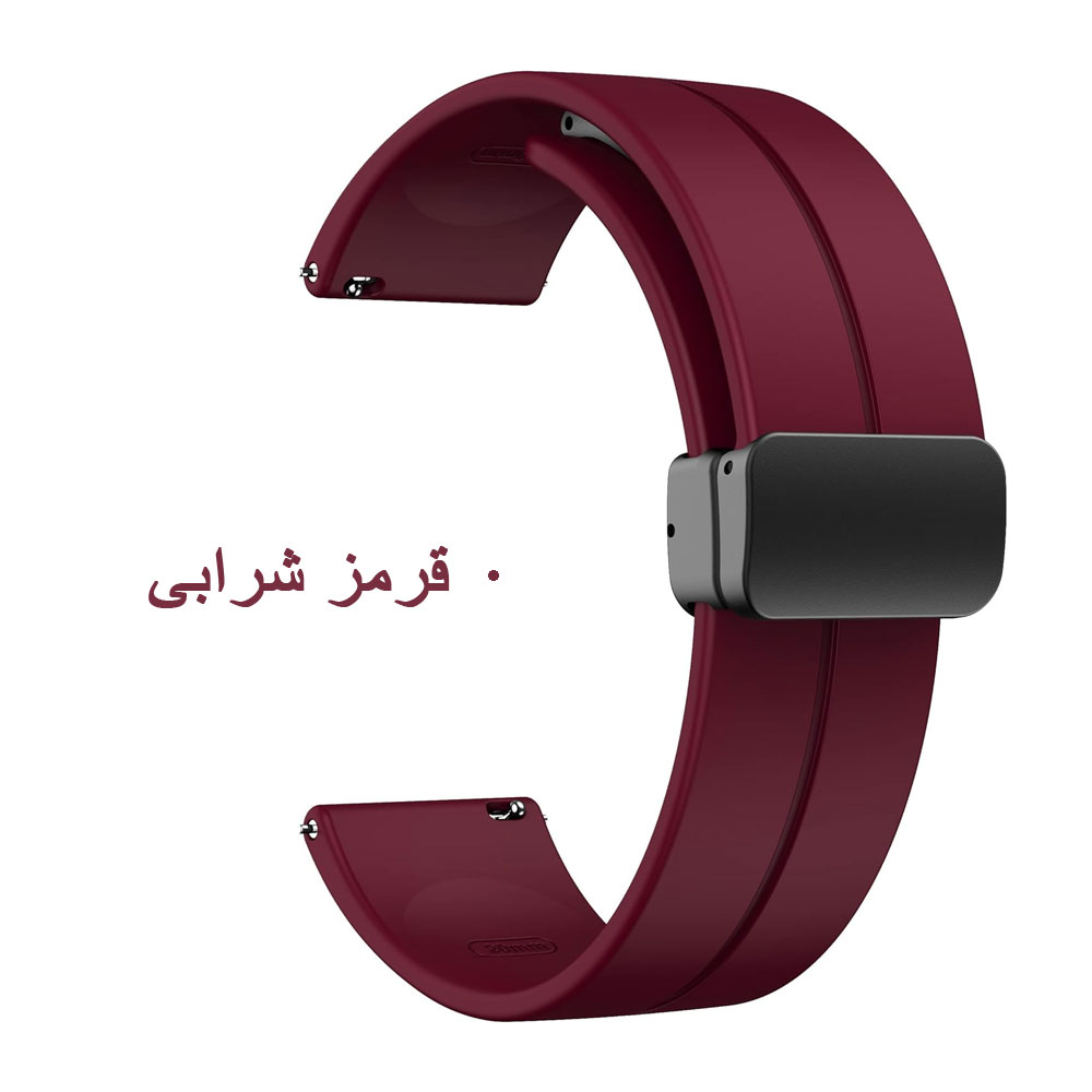 بند سیلیکونی با قفل مگنتی مناسب ساعت میبروMibro T2