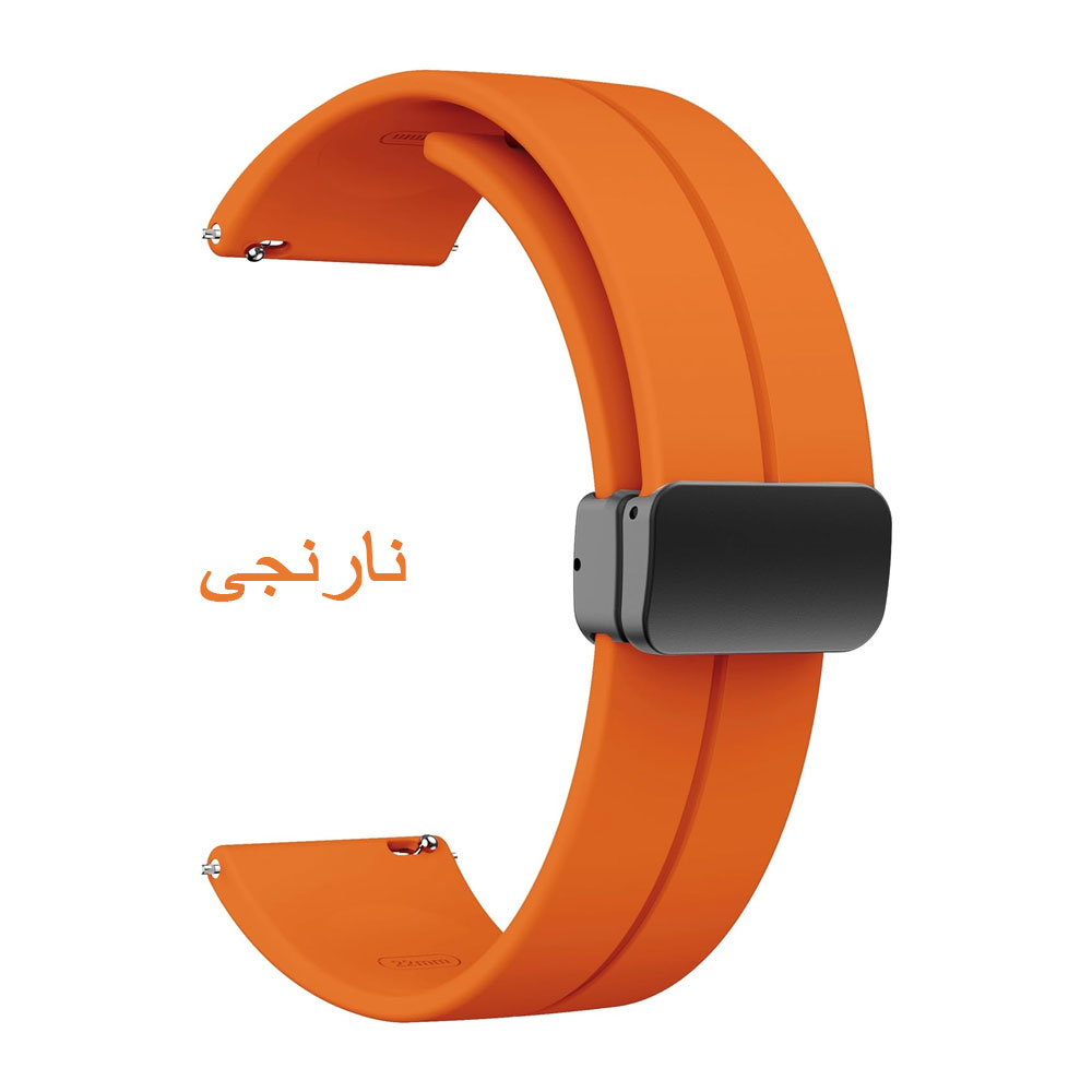 بند سیلیکونی با قفل مگنتی مناسب ساعت میبروMibro T2
