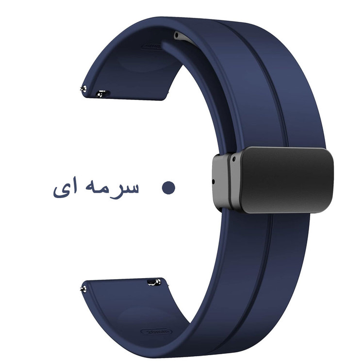 بند سیلیکونی با قفل مگنتی مناسب ساعت آمیزفیتAmazfit pop 3s/pop 3r