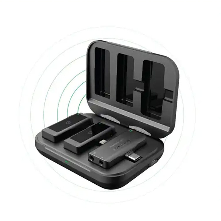 میکروفون بلاگری دوگانه پاورولوژی Powerology Dual Connector Wireless Lavalier Microphone PWMIC2BK